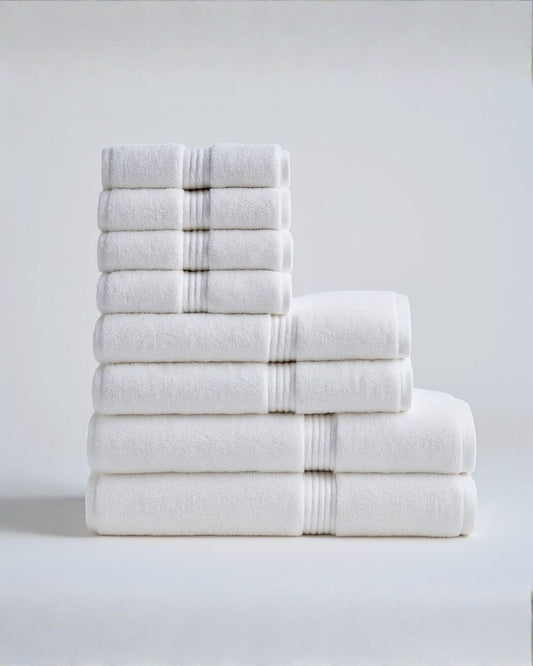 Das Hotel Suite 8 - teilige Handtuchset - Weiß - Saint Doux