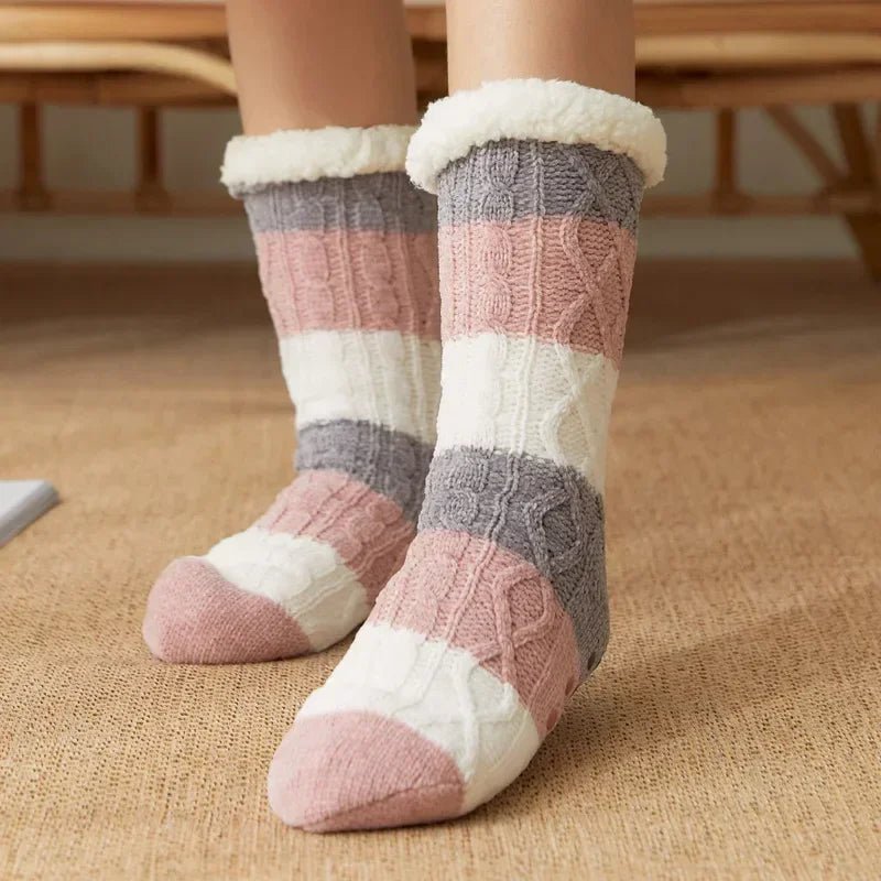 Die Cloud - Step Thermosocken - Pink/Grau - Saint Doux