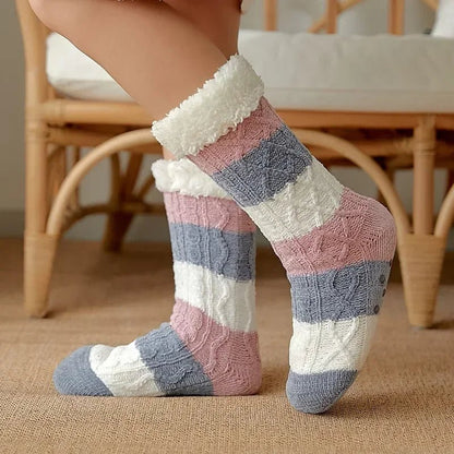 Die Cloud - Step Thermosocken - Pink/Blau - Saint Doux